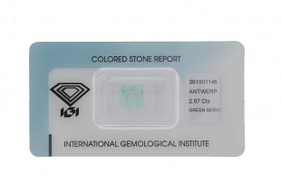 GREEN BERYL, 2.87CT 