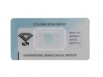 GREEN BERYL, 2.87CT 