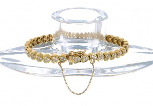 Bracelete em Ouro de 18K e DIAMANTES