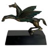 ESTÁTUA VINTAGE do MÍTICO CAVALO PEGASUS, em BRONZE Dourado, feita no Estilo CUBISTA, durante o 2º Quartel do Séc.º XX (entre 1925-1949)