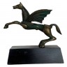 ESTÁTUA VINTAGE do MÍTICO CAVALO PEGASUS, em BRONZE Dourado, feita no Estilo CUBISTA, durante o 2º Quartel do Séc.º XX (entre 1925-1949)