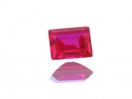 Rubi Vermelho Rosado em talhe Retangular 2,85ct