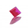 Rubi Vermelho Rosado em talhe Retangular 2,85ct