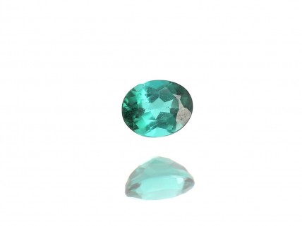 Esmeralda Verde em talhe oval brilhante 0,45ct