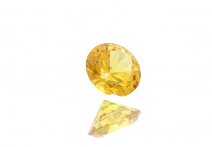 Safira Amarela em talhe redondo brilhante 2,15ct