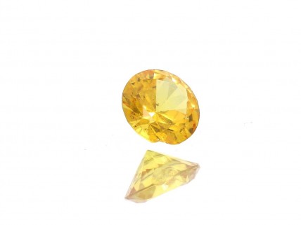 Safira Amarela em talhe redondo brilhante 2,15ct