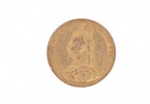 1 Libra em OURO de 22K - edição Victória - 1887