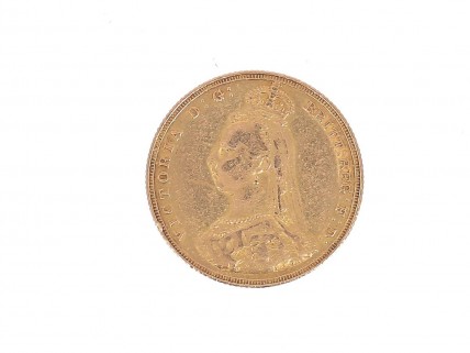 1 Libra em OURO de 22K - edição Victória - 1887