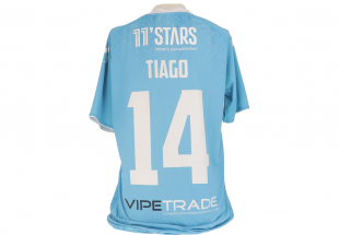 Camisola Oficial de Jogo do Pevidém Sport Clube TIAGO 14 Autografada