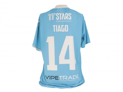 Camisola Oficial de Jogo do Pevidém Sport Clube TIAGO 14 Autografada