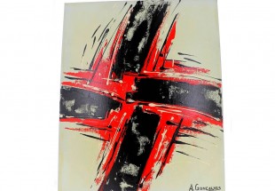 A. GONÇALVES ( n. 1965  ), Original,Óleo sobre tela,  assinado.