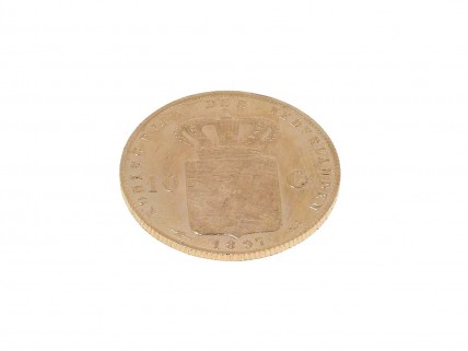 Moeda de 10 Florim em OURO de 21K de 1897