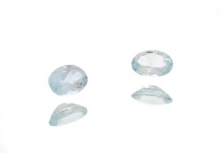 2 Águas Marinhas Naturais Azuis 1.28ct