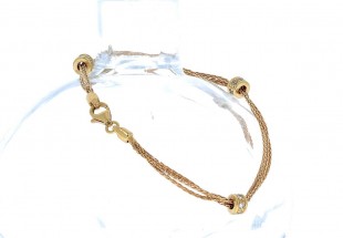 Pulseira 3 fiadas em OURO 19,2K