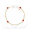 Pulseira ANTIGA em OURO de 19,2K - CORAL