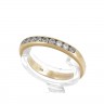 Anel em OURO 18K - 9 DIAMANTES