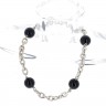 Pulseira em PRATA 835 - Pedras pretas