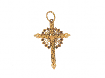 Crucifixo em OURO 19,2K - FILIGRANA