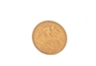 1/2 Libra de OURO de 22K - edição Elizabeth II - 1982