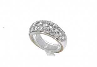 Anel em OURO 18k - 28 DIAMANTES