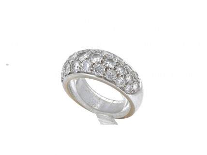 Anel em OURO 18k - 28 DIAMANTES