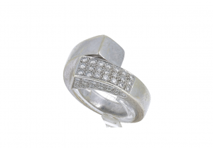 Anel em OURO 19k - 49 DIAMANTES