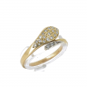 Anel em OURO 19k - 21 DIAMANTES