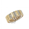 Anel em OURO 19k - 15 DIAMANTES