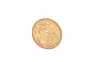 1/2 Libra de OURO de 22K - edição Elizabeth II - 1982