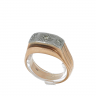 Anel em OURO 18k - 3 DIAMANTES