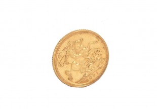 1/2 Libra de OURO de 22K - edição Elizabeth II - 2001