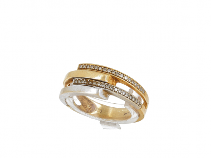 Anel em OURO 18K - 36 DIAMANTES