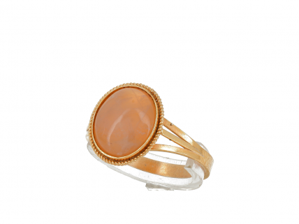 Anel em OURO 14k - QUARTZO