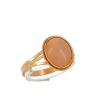 Anel em OURO 14k - QUARTZO