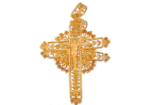 Crucifixo em OURO 19,2K - FILIGRANA