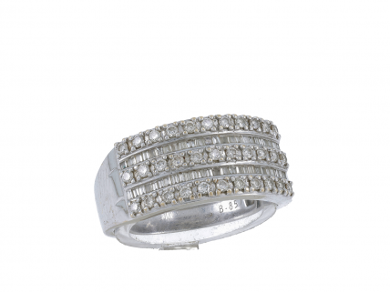 Anel em OURO 18k - 86 DIAMANTES