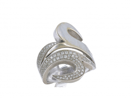 Anel em OURO 18k - 93 DIAMANTES