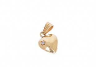 Pingente em OURO 18K - DIAMANTE