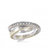 L772-004 Anel em OURO 14K - 13 DIAMANTES