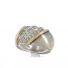 L772-005 Anel em OURO 19,2K - 21 DIAMANTES 