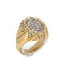 L777-002 Anel em OURO 18K - 45 DIAMANTES