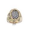 L777-002 Anel em OURO 18K - 45 DIAMANTES