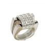 L777-005 Anel em OURO 19,2K - 24 DIAMANTES 