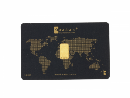 L783-018 Cartão Karatbars com Lingote em OURO Fino 999,9 de 1g