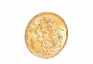 Libra em OURO de 22k de 1914