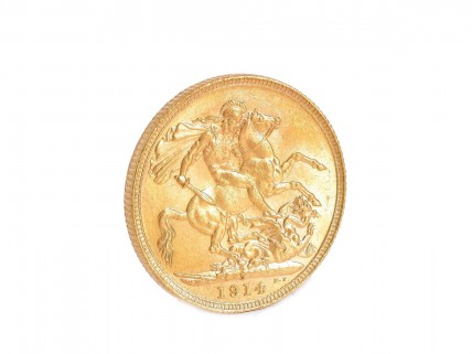 Libra em OURO de 22k de 1914