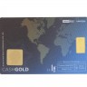 Cartão CashGold com Lingote em OURO Fino 999,9 de 1g