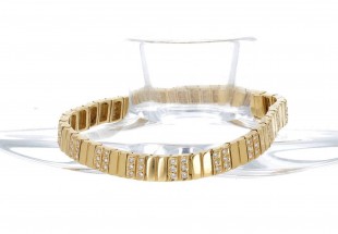 Bracelete em OURO 19,2K - 108 DIAMANTES