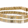 Bracelete em OURO 19,2K - 108 DIAMANTES