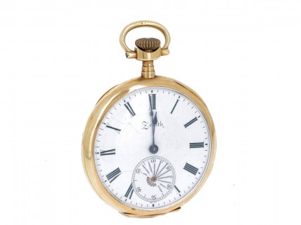 Relógio de bolso ZENITH em OURO 14K de 1910